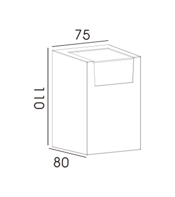 75 چراغ دیواری یک طرفه شفاف تزئینی مربع HR60231 75 چراغ دیواری یک طرفه شفاف تزئینی مربع HR60231
