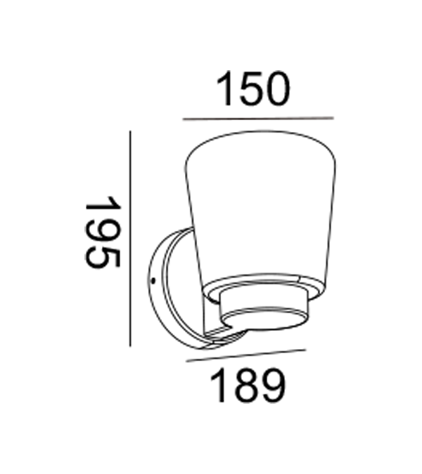 لامپ دیواری پلاستیکی شیشه ای تخت HR60772 لامپ دیواری پلاستیکی شیشه ای تخت HR60772