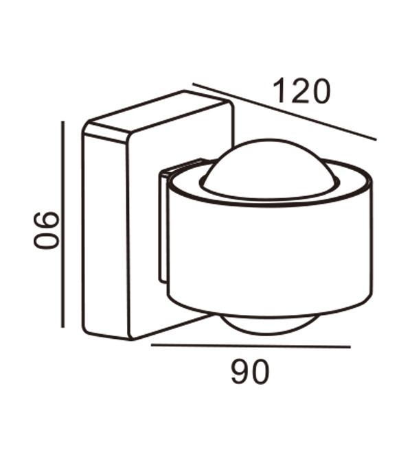 چراغ دیواری دایره ای جلوه لامپ دو سر خاص HR60471 چراغ دیواری دایره ای جلوه لامپ دو سر خاص HR60471