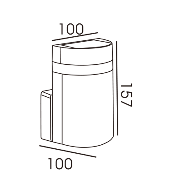 چراغ دیواری نیمه دایره راه راه تک سر HR60171 چراغ دیواری نیمه دایره راه راه تک سر HR60171