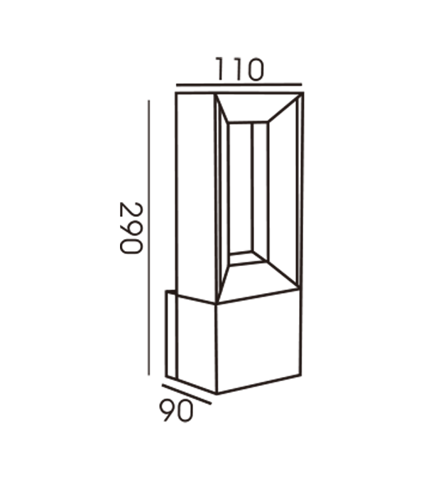 لامپ دیواری القایی 110 چهار مخروطی HR60092S لامپ دیواری القایی 110 چهار مخروطی HR60092S