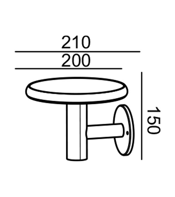 چراغ دیواری دیسکس HR65031 چراغ دیواری دیسکس HR65031