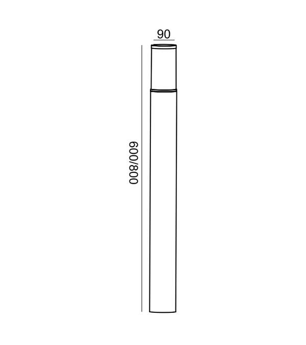 چراغ باغچه کمر کوچک LED HR60733-800 چراغ باغچه کمر کوچک LED HR60733-800