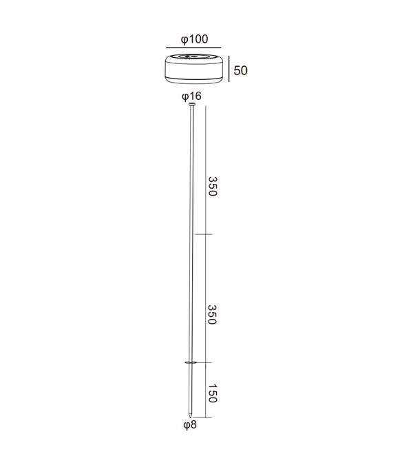 چراغ شارژی 400 High Black Body HR95004-400 چراغ شارژی 400 High Black Body HR95004-400