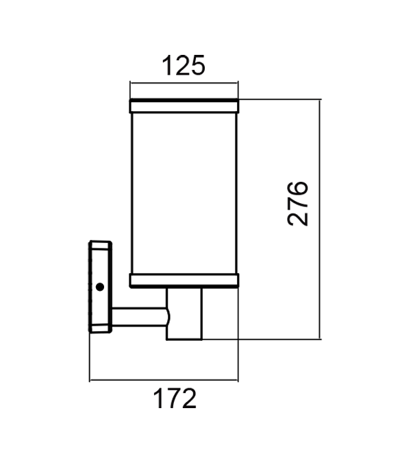 چراغ دیواری شیشه ای راه راه عمودی E27 HR60131 چراغ دیواری شیشه ای راه راه عمودی E27 HR60131