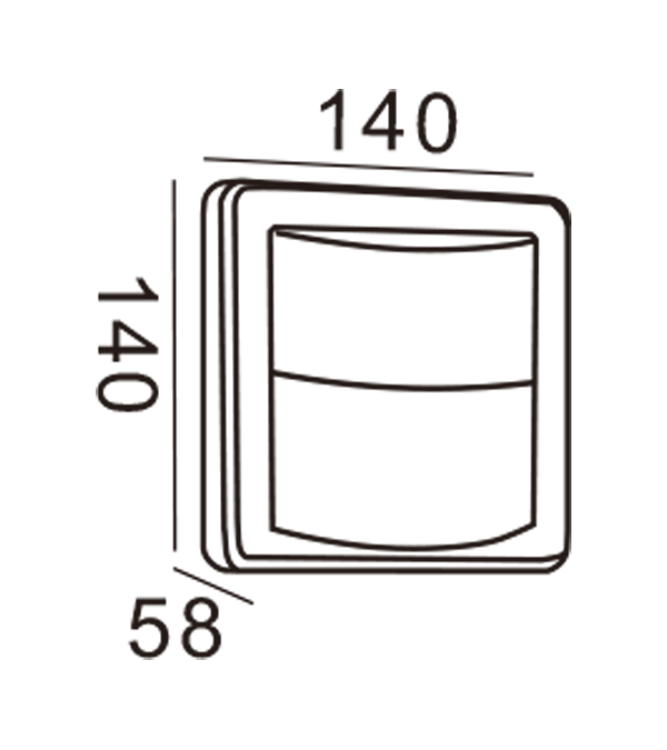 Apple Wall Light-Rectangle HR20015 Apple Wall Light-Rectangle HR20015
