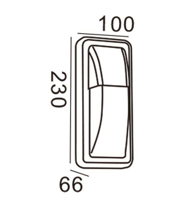 Apple Wall Light-Rectangle HR20025 Apple Wall Light-Rectangle HR20025