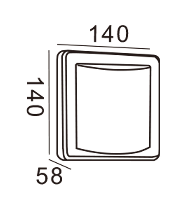 Apple Wall Light-Rectangle HR20013 Apple Wall Light-Rectangle HR20013