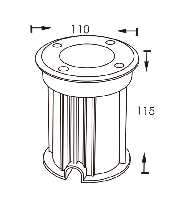 110 Garden Buried Lamp HR20025 110 Garden Buried Lamp HR20025