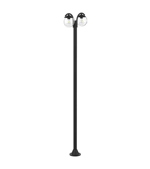چراغ باغ شیشه ای گرد دو سر HR60693 چراغ باغ شیشه ای گرد دو سر HR60693